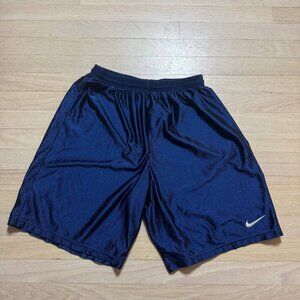 Vintage 90s Nike Navy Blue Dazzle Shorts Mens Large Made in USA